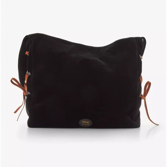 NEW DISNEY Her Universe Hocus Pocus Velvet Crossbody Black Satchel Bag - Picture 3 of 4